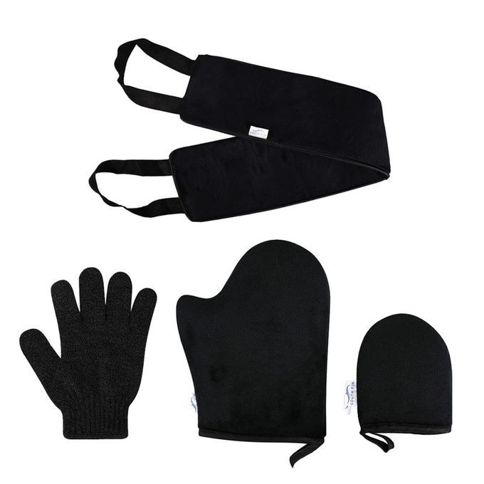 4 Pack Soft Self Tanning Mitt Set For Sunless Tanner And