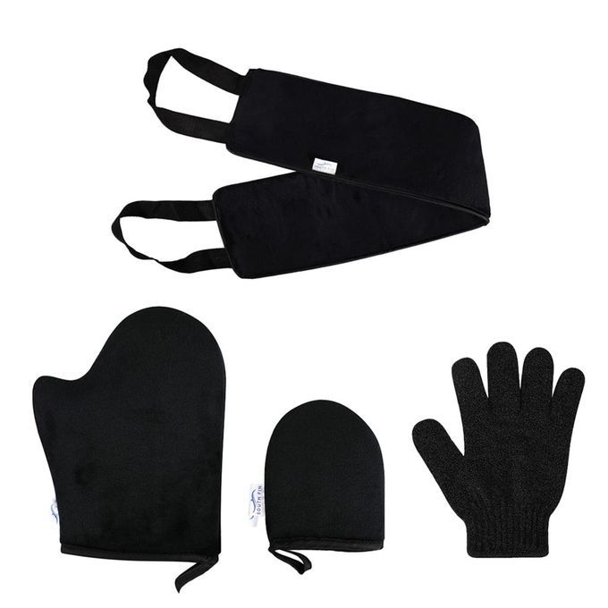 4 Pack Soft Self Tanning Mitt Set For Sunless Tanner And