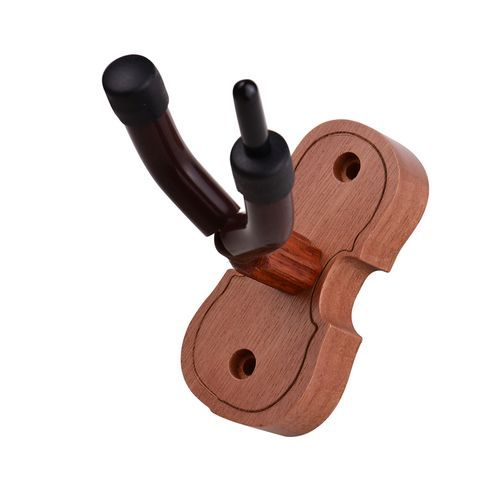 Mahogany Wood Violin Hanger Hook With Bow Holder For Home &