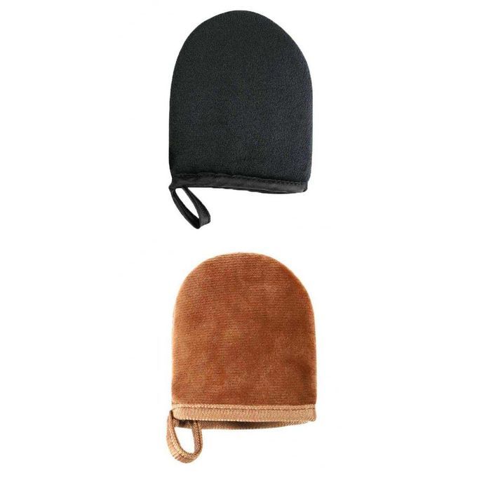 Set Of 2 Body Self Tanner Tanning Mitten Glove Reusable For