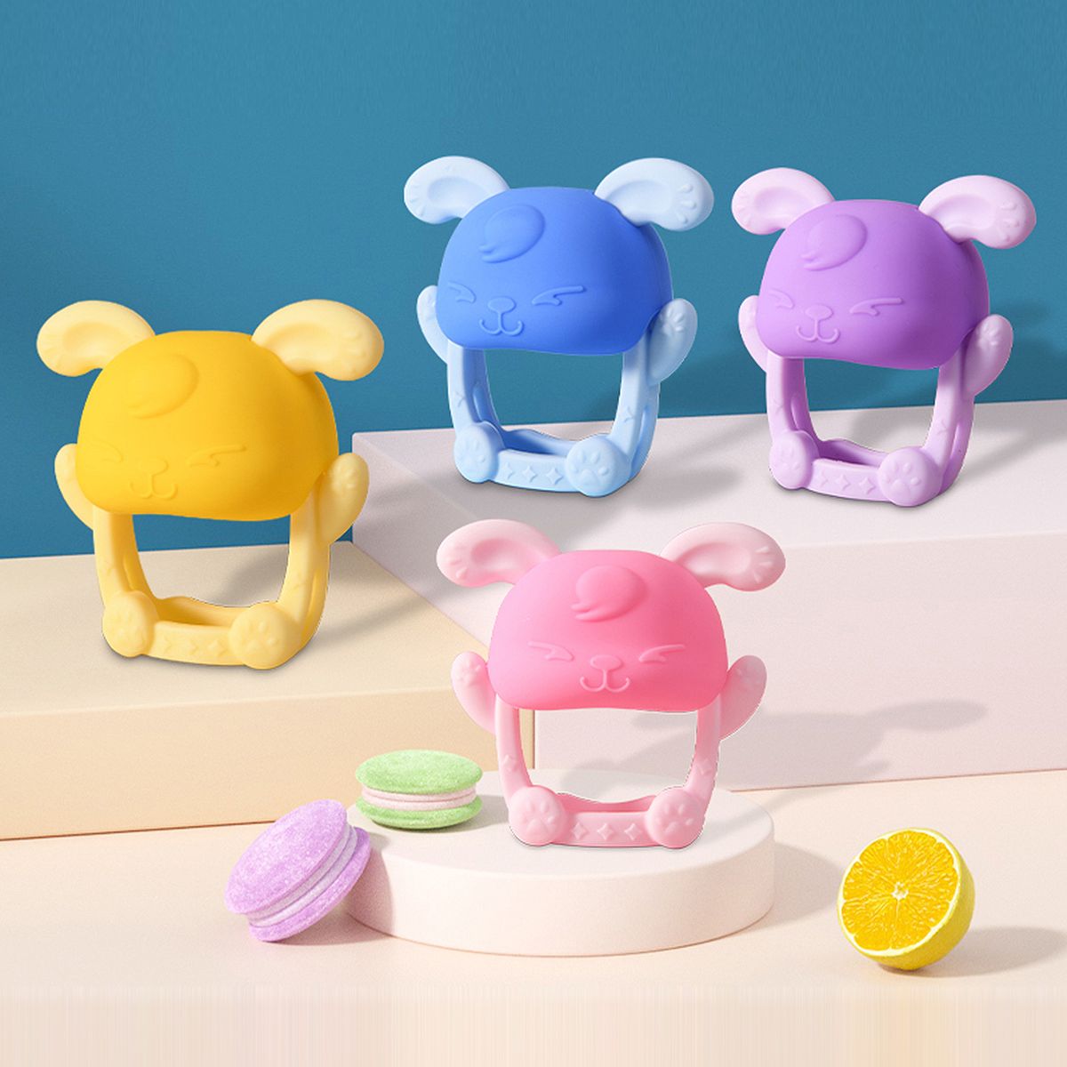 Baby Teething Toy Rabbit Teething Mitten Baby Teether Baby