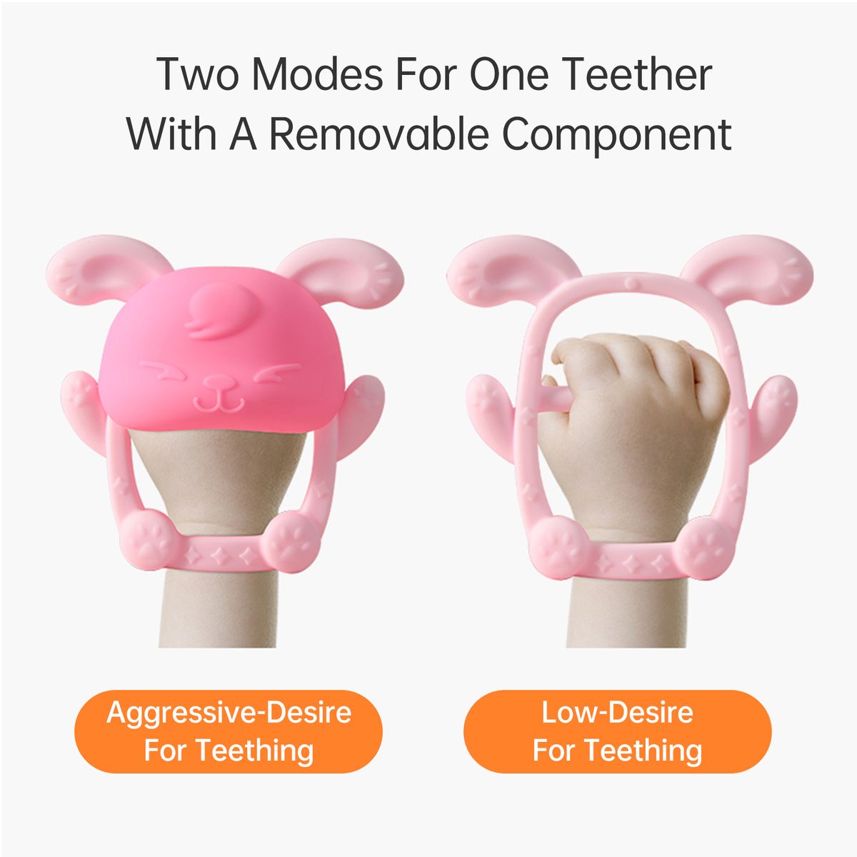 Baby Teething Toy Rabbit Teething Mitten Baby Teether Baby