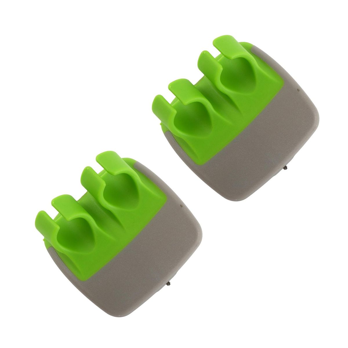 2 Pcs Fruit Graters Finger Grip Cabbage Graters Grey and Green