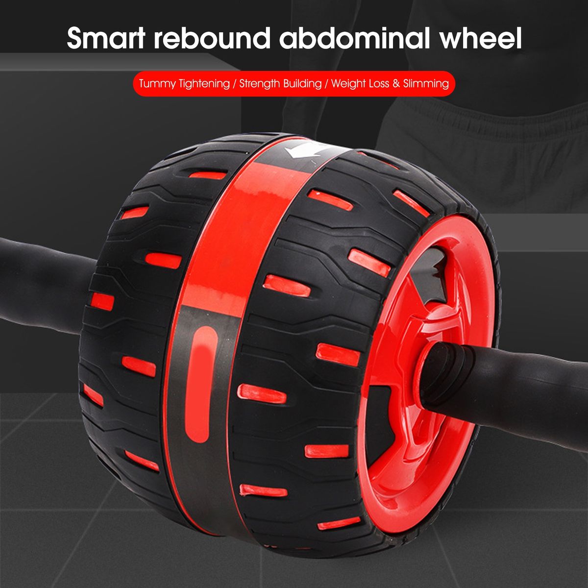 Exercise Wheel Mute Belly Muscle Exercise Wheel Red