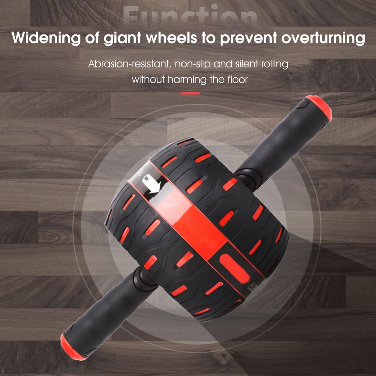 Exercise Wheel Mute Belly Muscle Exercise Wheel Red