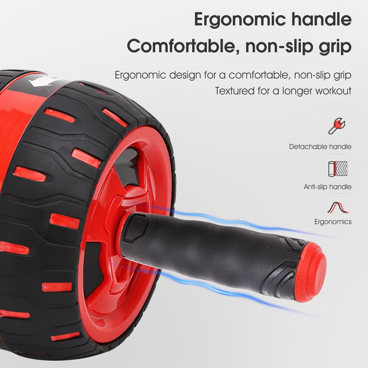 Exercise Wheel Mute Belly Muscle Exercise Wheel Red