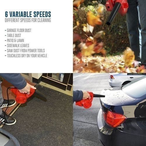 Multipurpose Electric Air Blower, Vacuum Cleaner, Duster, & Sucker