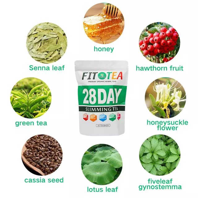 Natural Herbal Slimming Tea (Fit Tea) With Green Tea