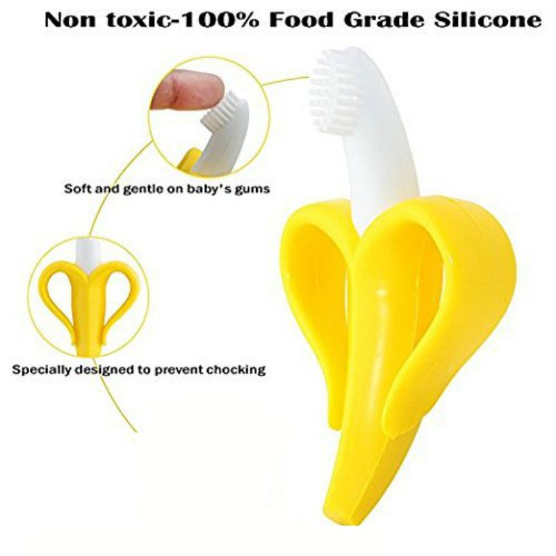 5pcs Silicone Baby Teething Brush