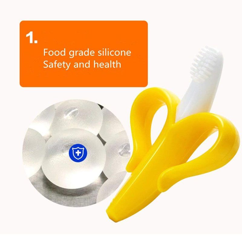 5pcs Silicone Baby Teething Brush