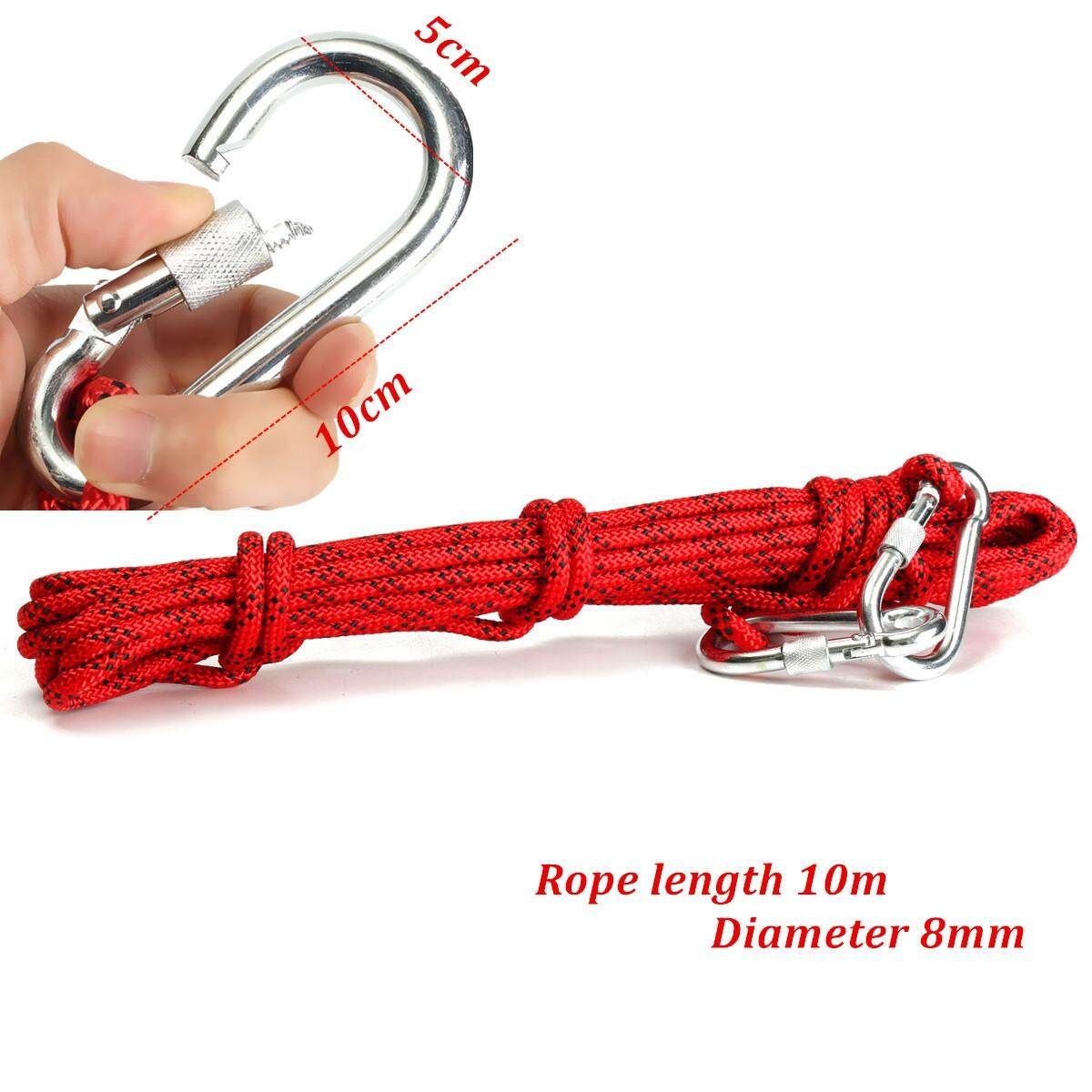8mm Safety Climbing Rope Rappelling Rope Auxiliary Rope Outdoor Gear 9KN Rally