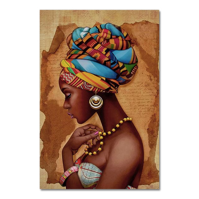 Art Woman Painting Prints On Canvas Beauty Girl  Posters
