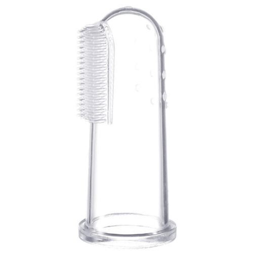 2pcs Baby Finger Toothbrush With Storage Case