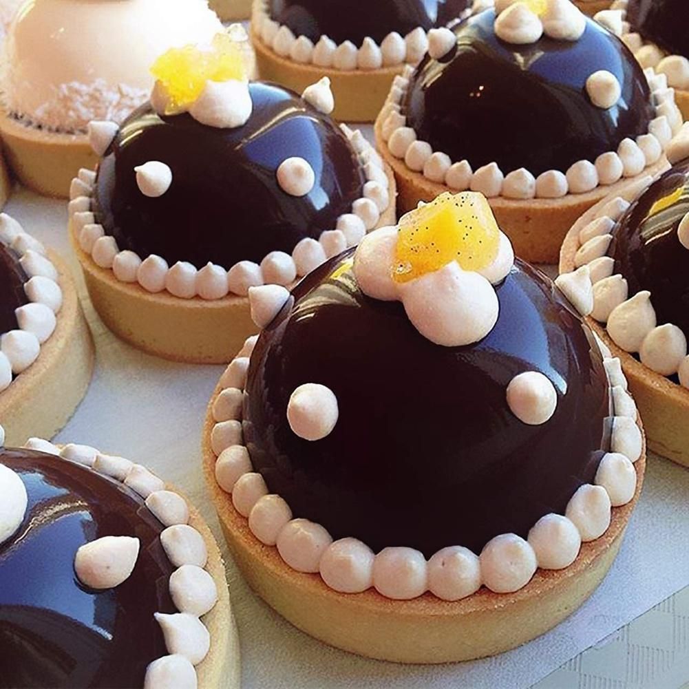Tart Ring,Circular Porous Tart Bottom Tower Pie Cake Mould Baking Tools Heat-Resistant Perforated Cake Mousse