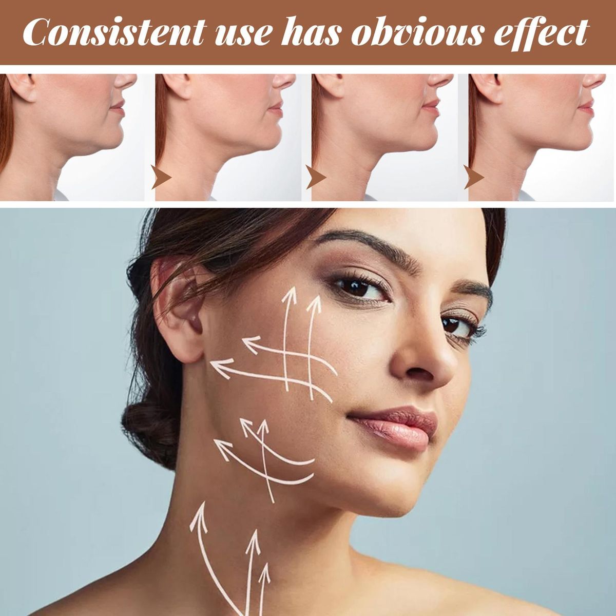 EELHOE F-acial A-nti Sagging Lifting Patch Slimming S-trap Double Chin Reducer Portable