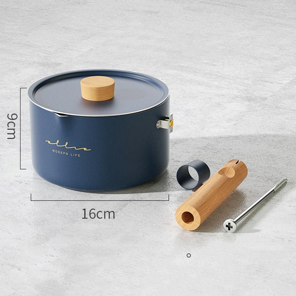 Silver Mini Pot Home Dormitory Function Pan Crepe Maker 1760Ml Non-Stick Milk Pot Cooker Good Quality Cooking Pot