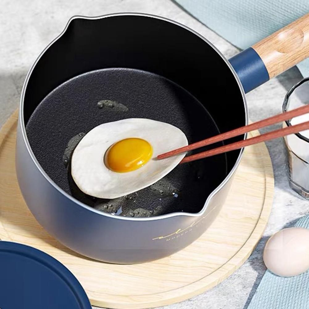 Silver Mini Pot Home Dormitory Function Pan Crepe Maker 1760Ml Non-Stick Milk Pot Cooker Good Quality Cooking Pot