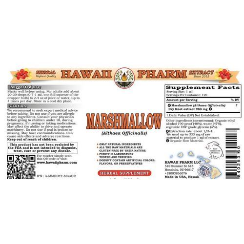Marshmallow Liquid Extract 2oz (Althaea Officinalis) Root Tincture
