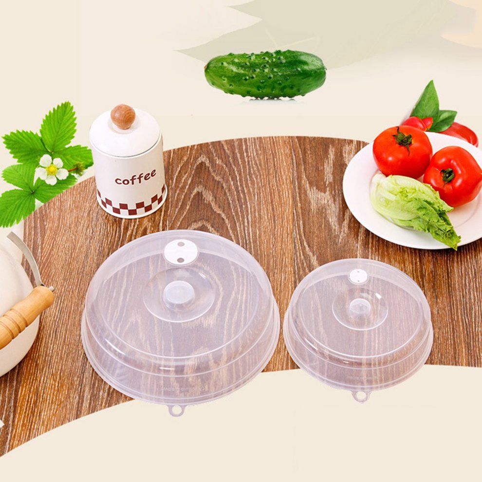 Microwave Plate Cover With Steam Vents Dish Cover Microwave Splatter Cover-transparent
