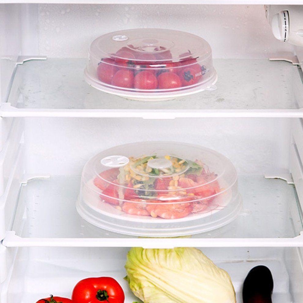 Microwave Plate Cover With Steam Vents Dish Cover Microwave Splatter Cover-transparent