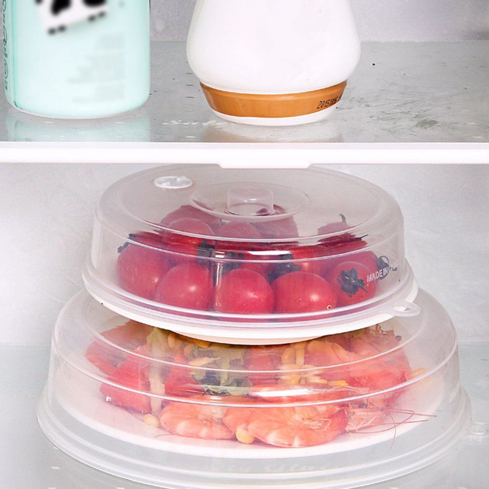 Microwave Plate Cover With Steam Vents Dish Cover Microwave Splatter Cover-transparent