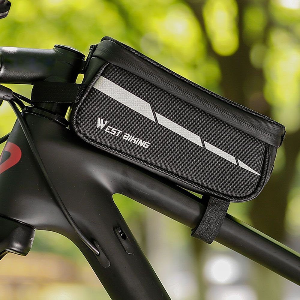 1L Bicycle Bag Reflective Bike Frame Fronttube Bag