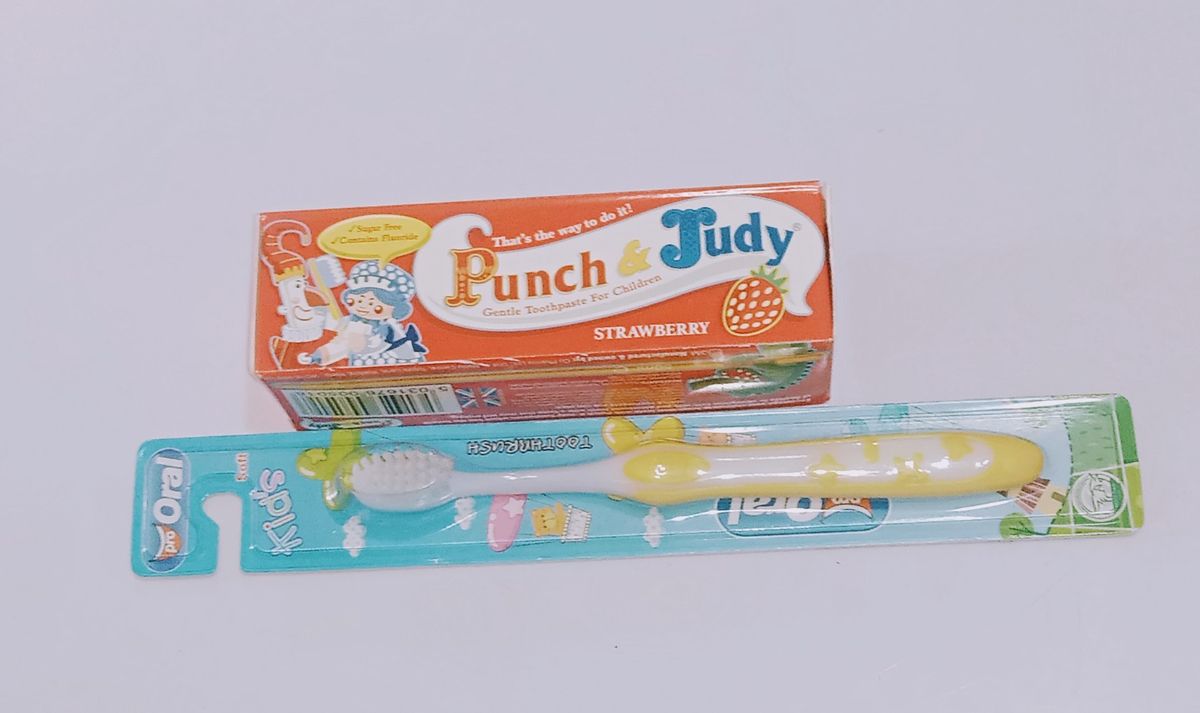 Children Toothpaste And Toothbrush