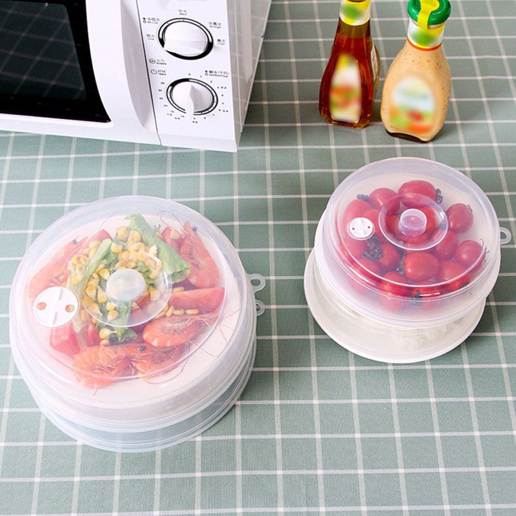 Microwave Plate Cover With Steam Vents Dish Splatter
