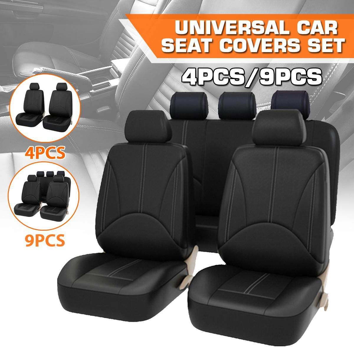 Nieuwe Luxe PU Lederen Auto Universele Auto Stoelhoezen Voor Gift Automotive Stoelhoezen Fit Meest Autostoeltjes Waterdichte Auto Interieurs Antique White