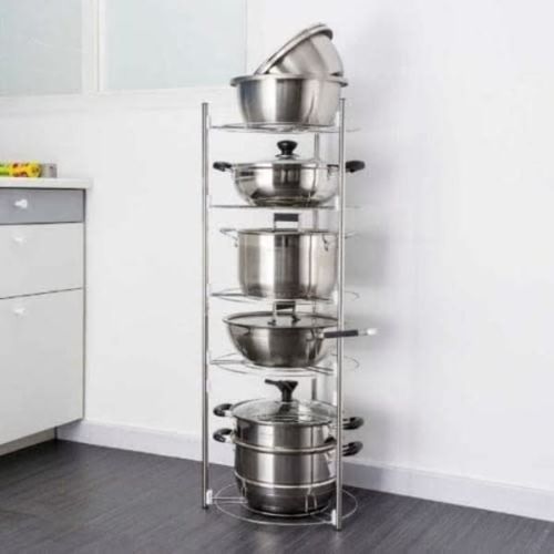 Quality Portable Storage Pot Rack - 5 Tiers