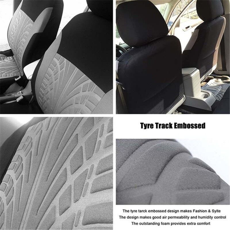 (Butterfly) 1/2/5-seaters Car Seat Cover All-season Auto Protector Interior Front Seat Rear Seat Back Seat Cushion Cover W/ Separate Headrest Cover For Car Truck SUV Van BLK+PINK (Single-seat)