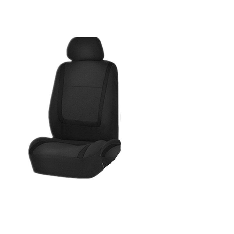 9PCS Black/Gery Car Seat Cover Protectors Universal Front Rear Full Set Pad Mat Black Single