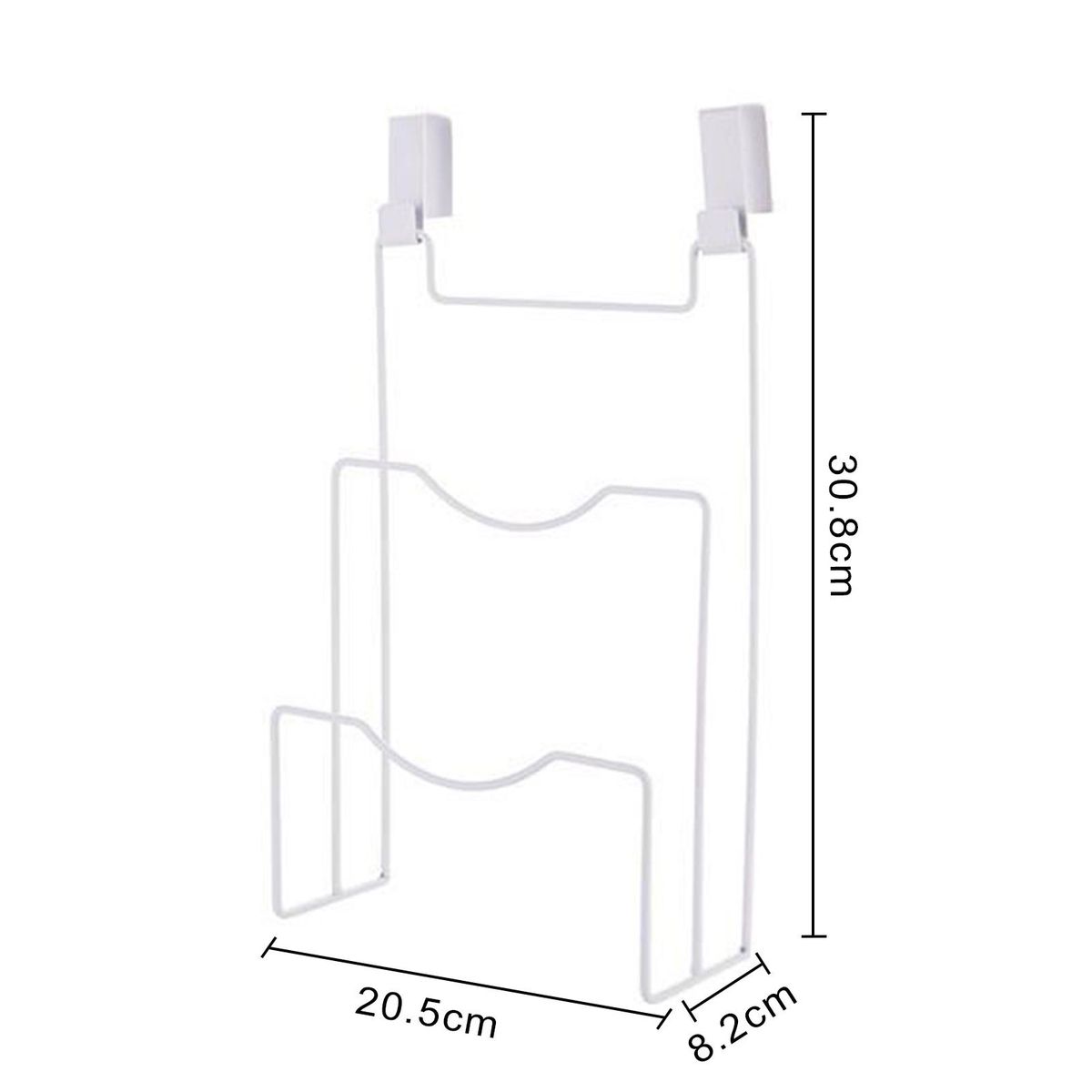Pot Lid Shelf Chopping Board Drain Rack Pan Cover Holder White