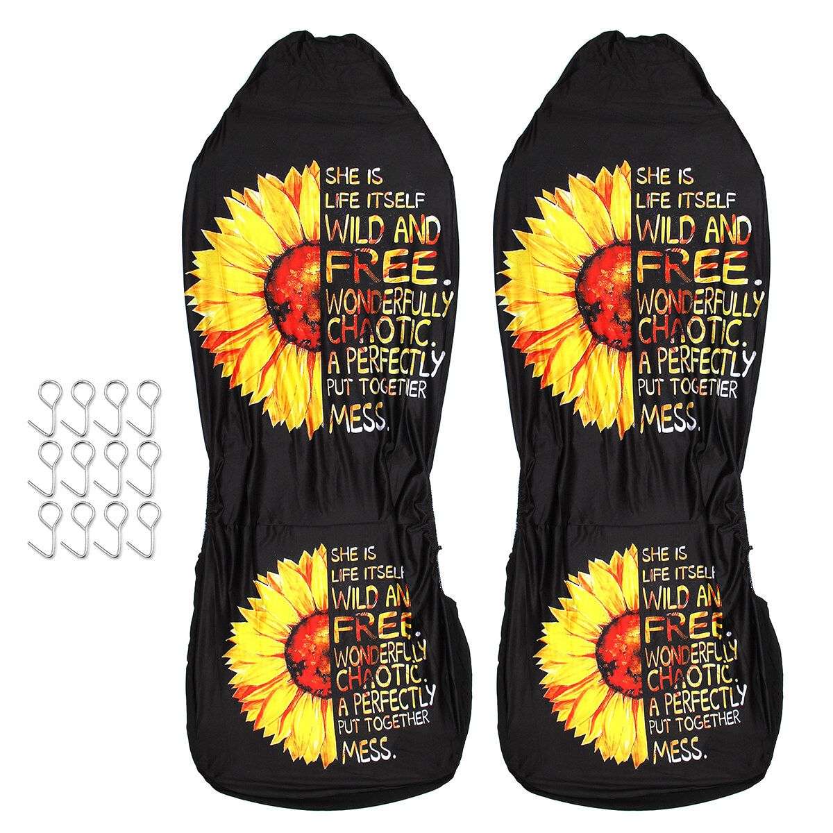 2 Piece Car Seat Cover Protector Full Package Seat Cushion A