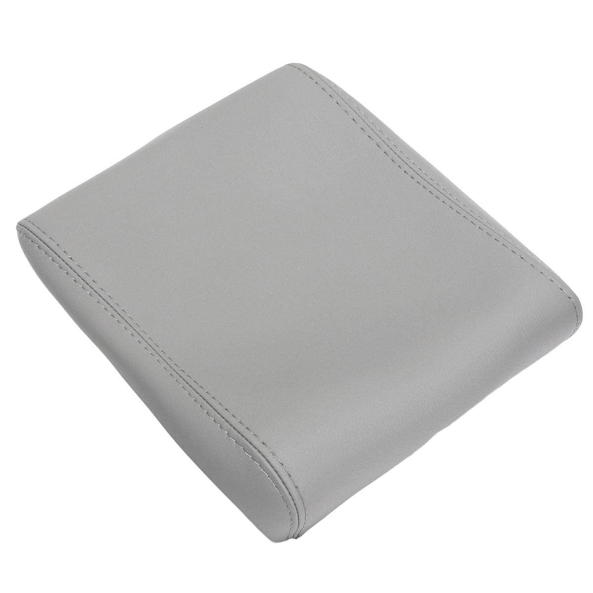 Car Armrest Center Console Lid Cover PU Leather Armrest Cover Protect For Toyota Tundra 2007-2013 Grey Grey