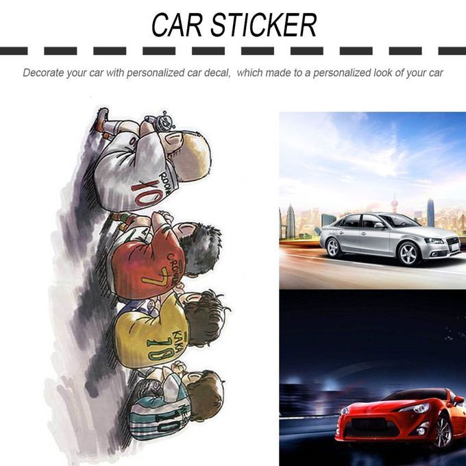 Funny  Artoon  Ar Sti Ker Football Player Pattern Sti Ker Waterproof De Als-multicolor-A22