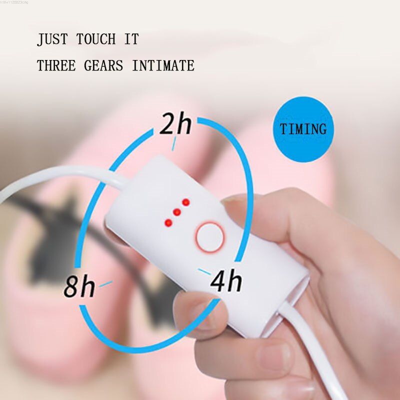 Brand  Portable Shoe Dryer Mini Boot Dryer Ozone Deodorization Retractable Timing Heater Boot Dryer Shoe Sterilizer-blue Without Timing