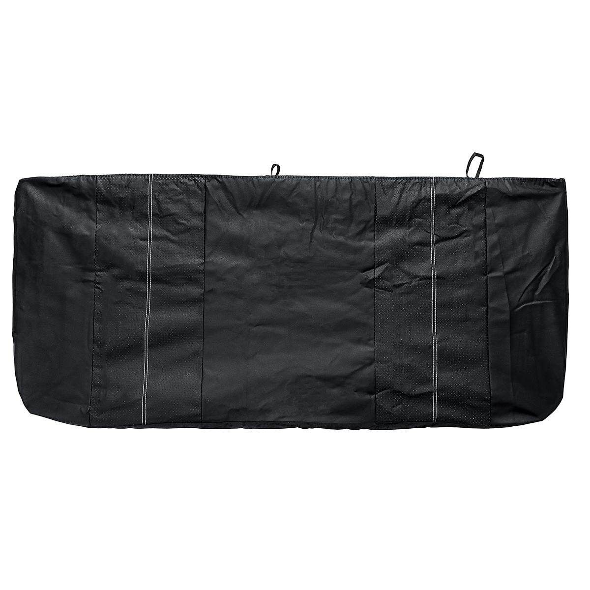 PU Leather Car Front & Back Seat Covers Protectors For 3 Row 7 Seat Vehicles