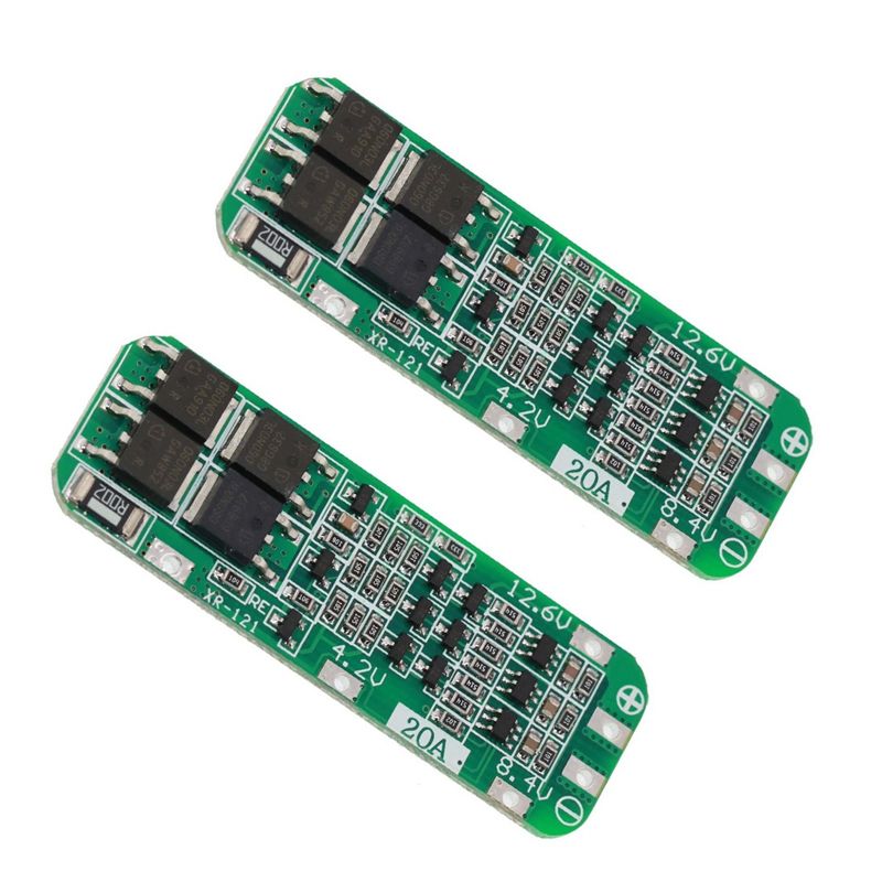 2PCS 3S 20A Lithium Battery 18650 Charger PCB BMS Protection Board 18650 Li-Ion Battery Charging Module 11.1V 12V 12.6V