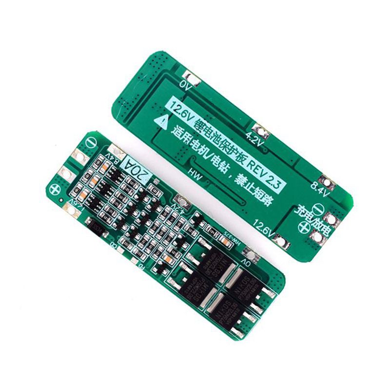 2PCS 3S 20A Lithium Battery 18650 Charger PCB BMS Protection Board 18650 Li-Ion Battery Charging Module 11.1V 12V 12.6V