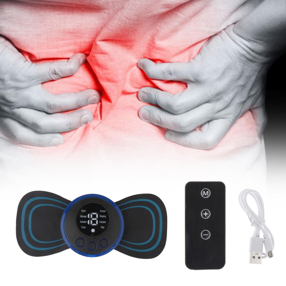 Electric Neck Massager Full Body Remote Controller