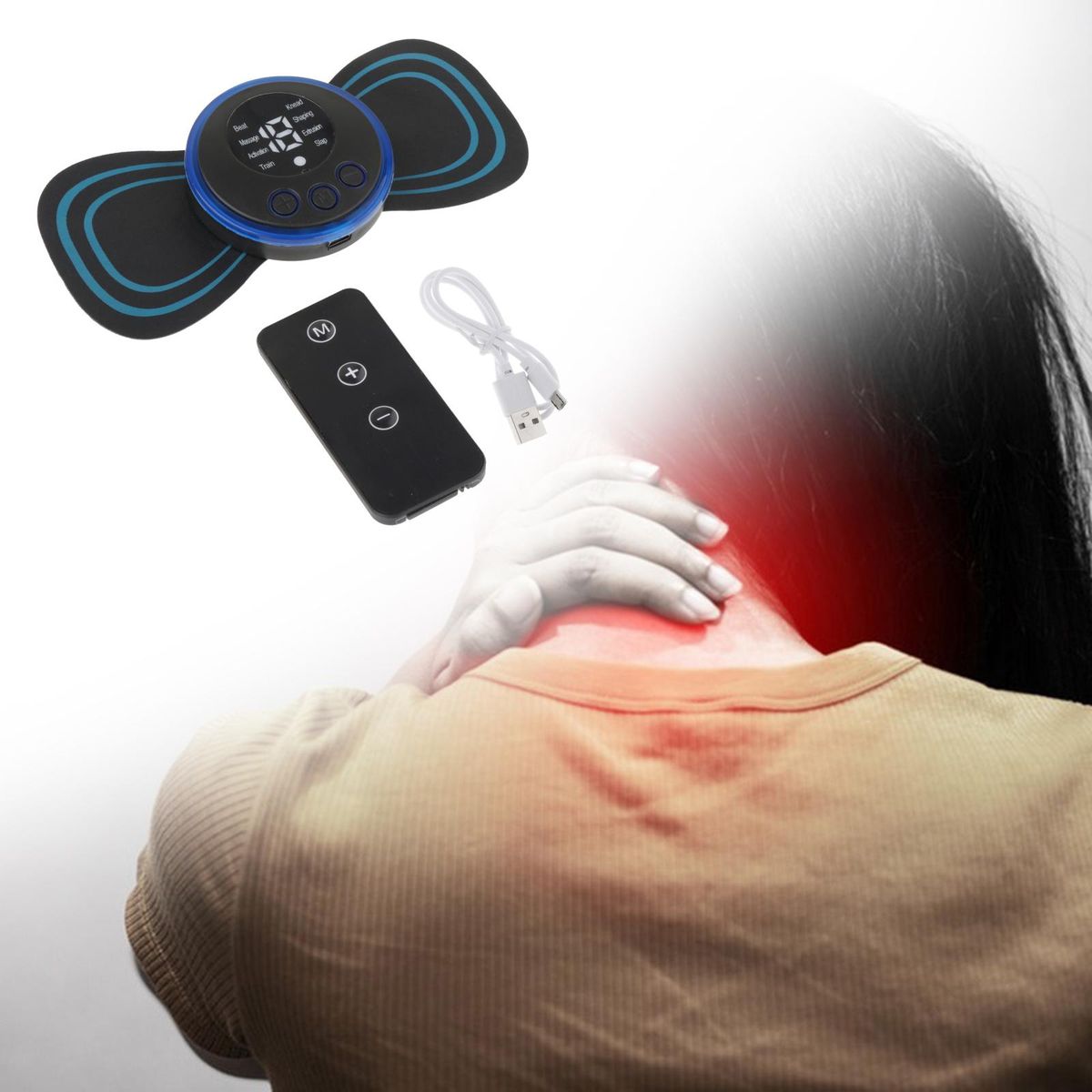 Electric Neck Massager Full Body Remote Controller