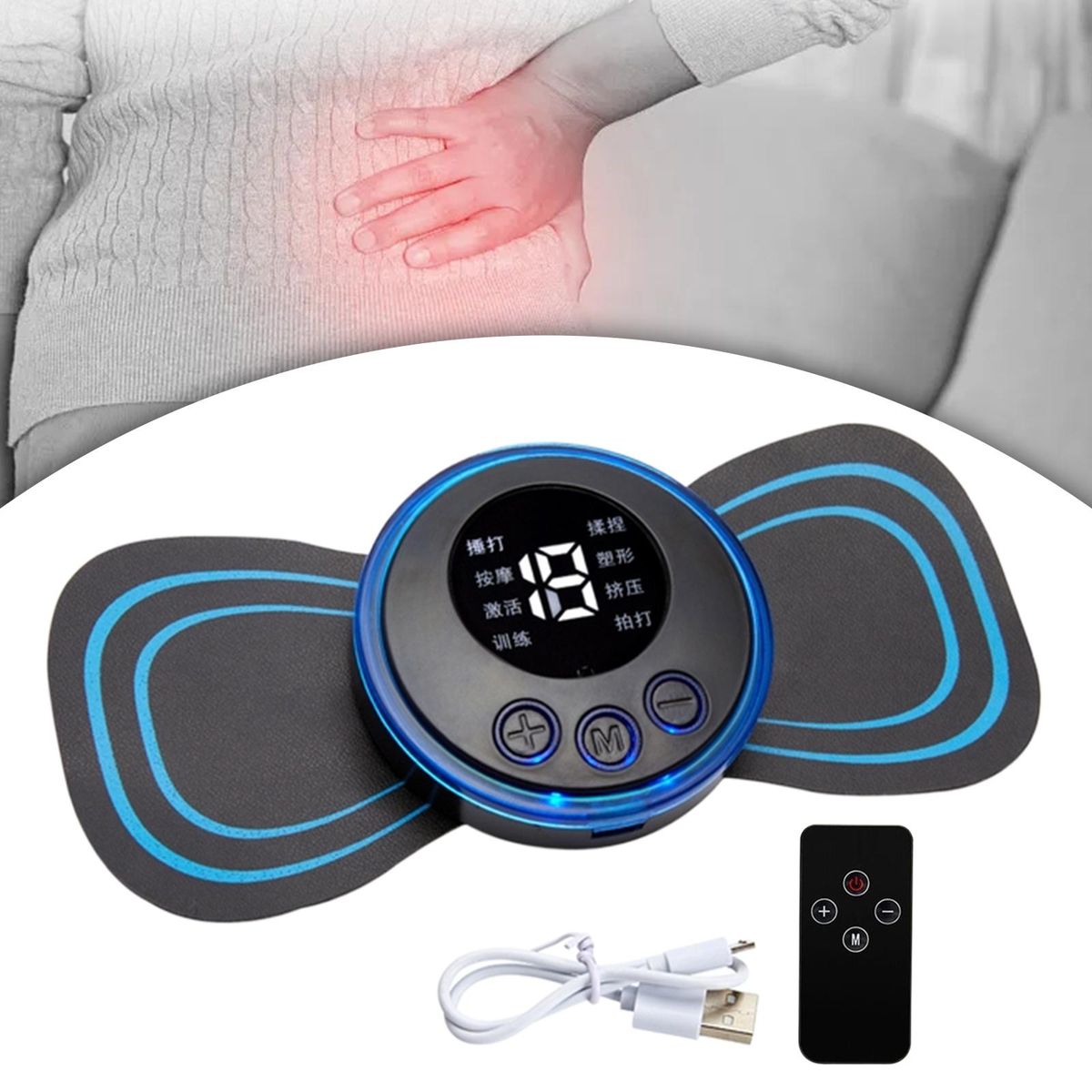 Electric Neck Massager Full Body Remote Controller