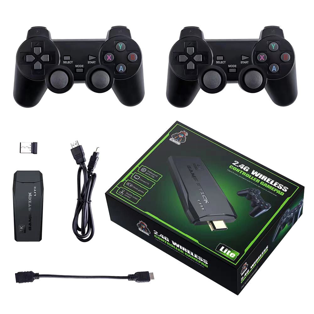 M8 64G Wireless Game Console 2.4G HD Arcade PS1 Home TV Mini