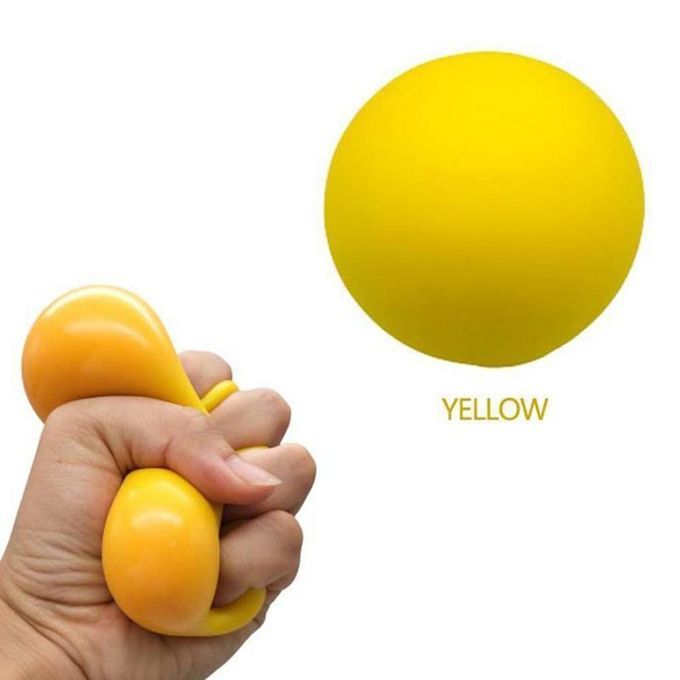 Soft Stress Dough Balls  Olors  Hanging Stress Ball For Kids And Adults-yellow-6cm