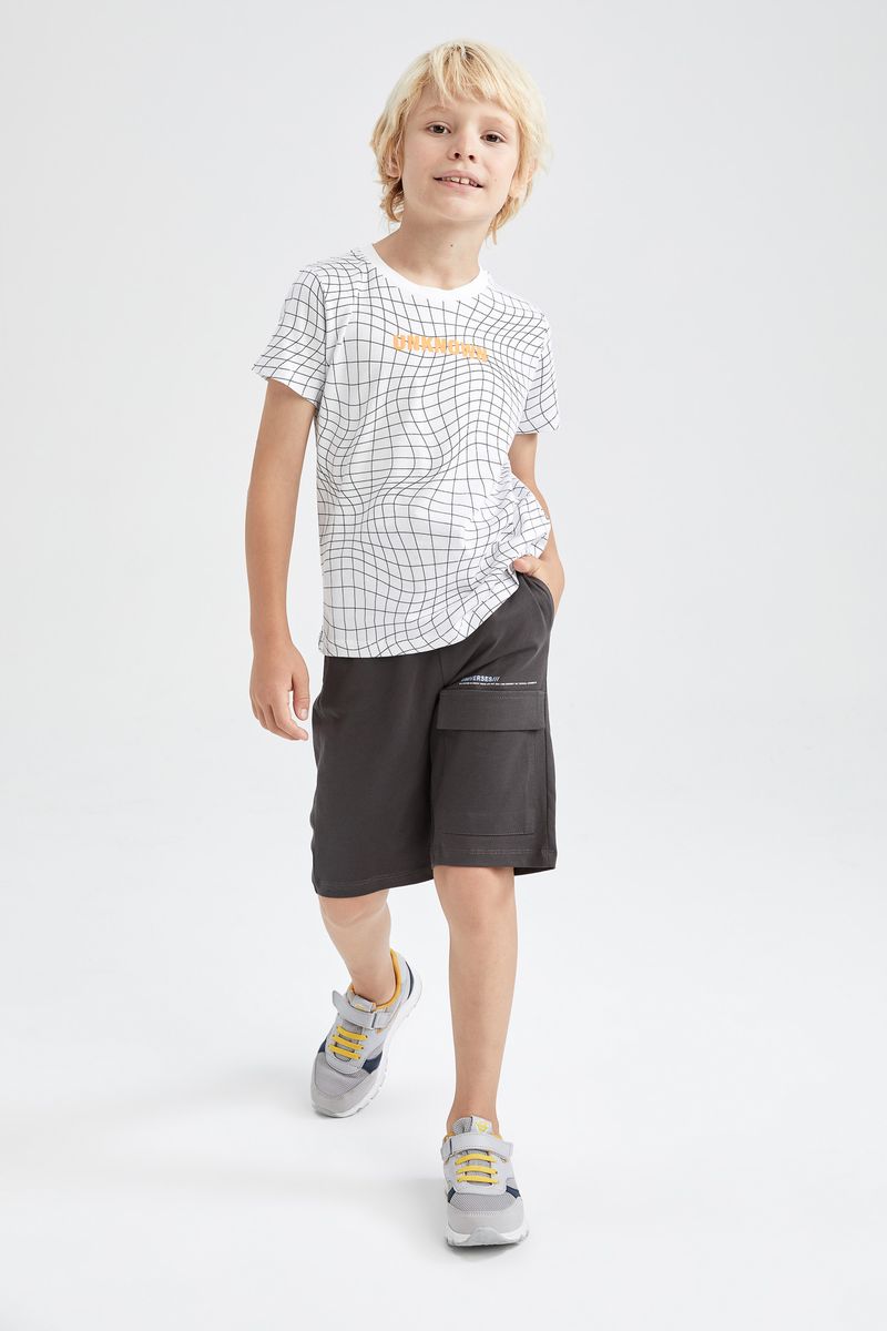 Boy - Knitted Bottom Short - Anthracite
