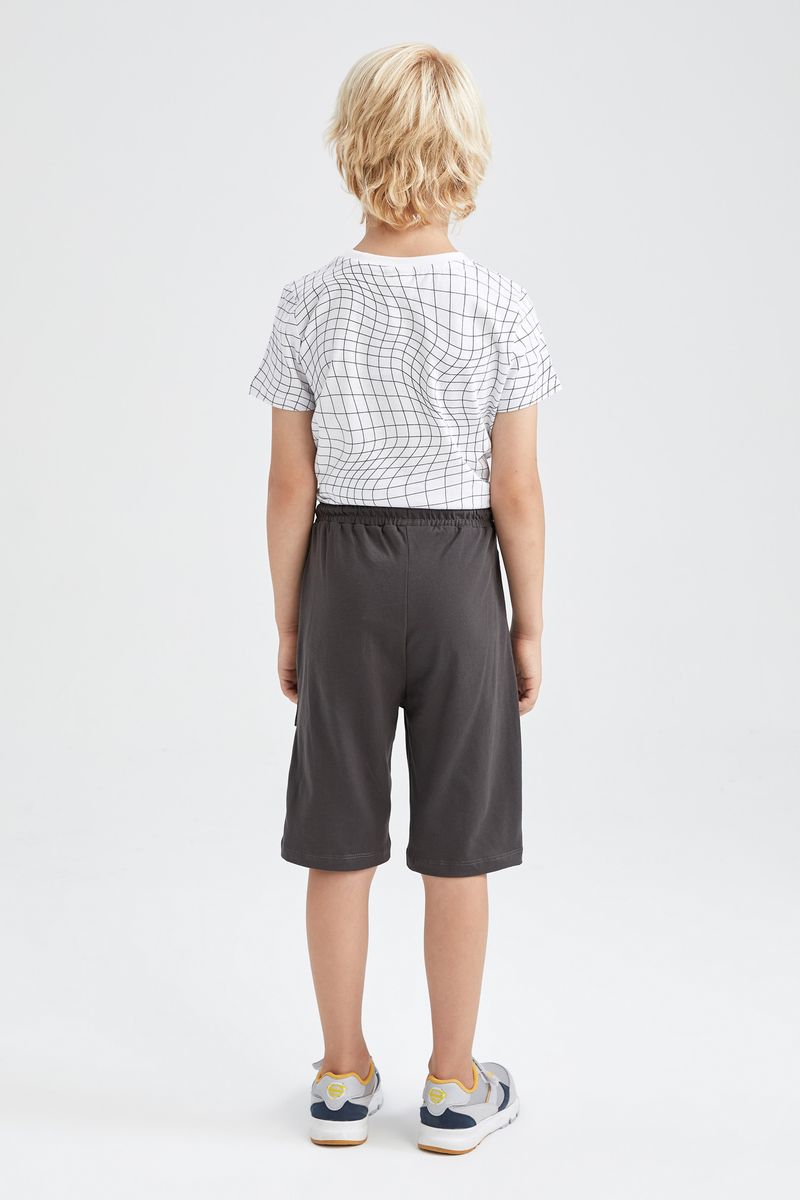 Boy - Knitted Bottom Short - Anthracite