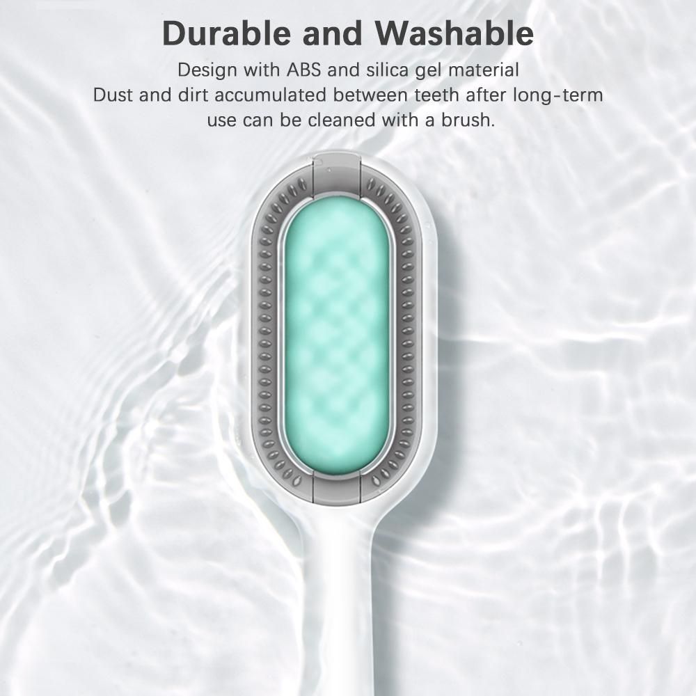 4 in 1 Upgraded Pet Cleaning Hair Removal Comb with 10PCS Wipes Pet Hair Remover Cat and Dog hair Remover Pet Knots Remover Pet Brush for Grooming Massaging and Removing Loose Hair-Green Short Hair