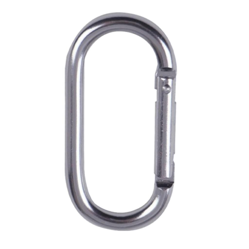 10pcs CLIPS SNAP HOOKS CARABINER High Strength CARABINAS Silver