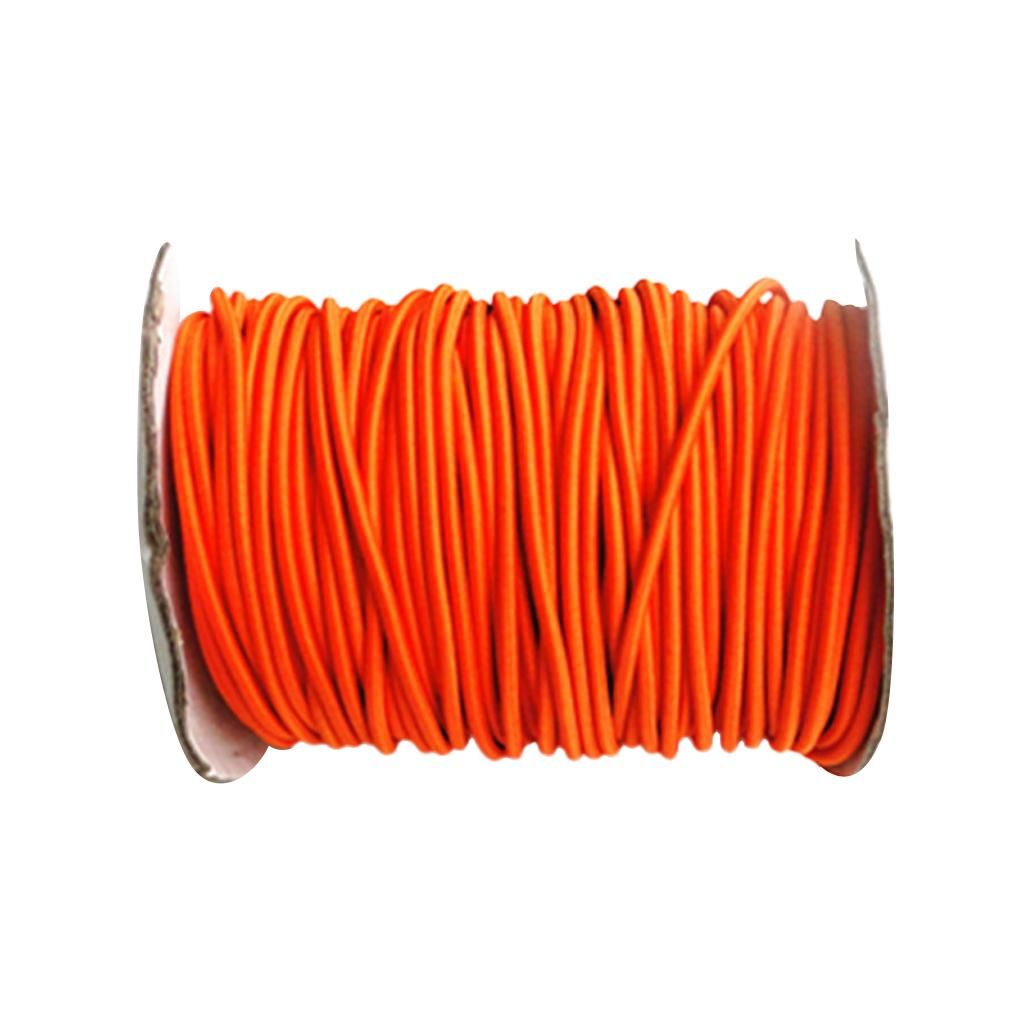 Expander Rope, 4mm Rubber Rope, Tarpaulin Rope, Boat Sport 1m Orange